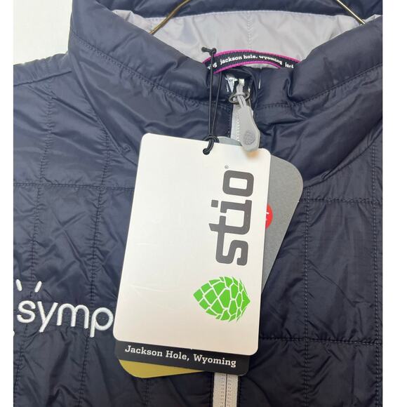 NWT Stio Women’s Large Blue PrimaLoft Water-Resistant Lightweight Zip-Up Vest - Picture 3 of 7